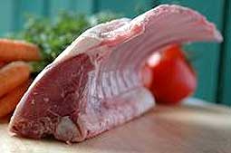 Cut lamb